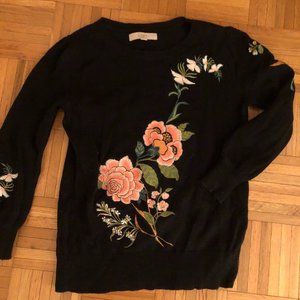 Loft sweater w/ embroidery